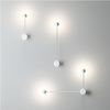 NUEVA lámpara de pared de puntos de arte, lámpara de pared de salón LED moderna, accesorios de iluminación creativos nórdicos para pasillo, lámpara de pared moderna en blanco y negro