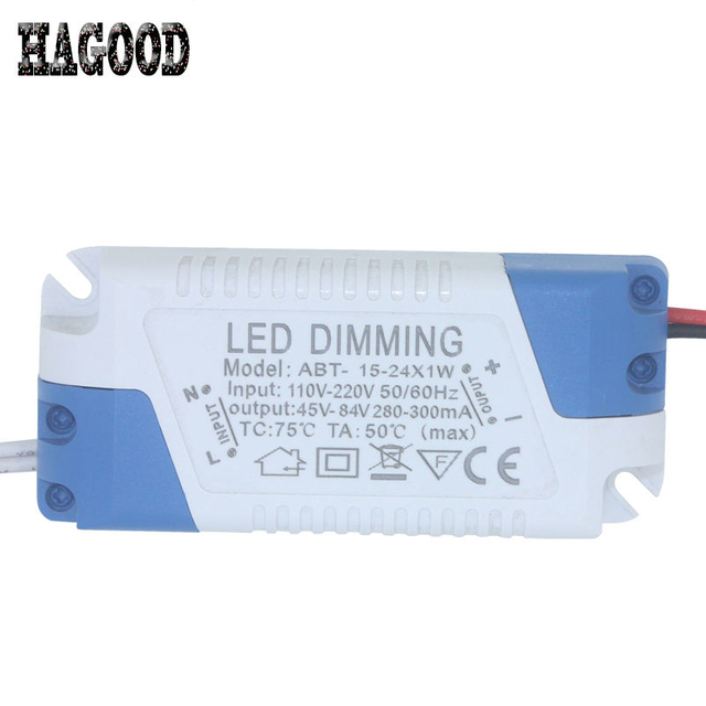 controlador led controlador led regulable controlador led regulable 3W 5W 7W 8-10W 15W 15-24W Fuente de alimentación Adaptador de controlador LED Transformador 300mA Para LED Downlight 85-265V