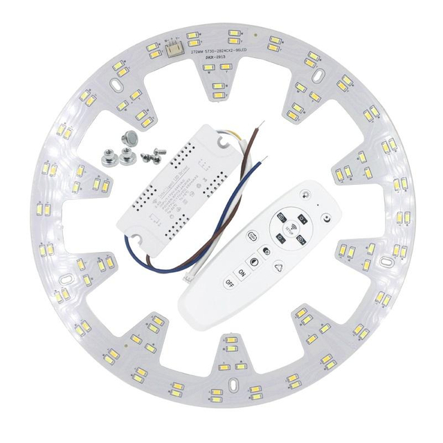 2x24W LED iluminación de techo 2.4G WIFI control de conexión de teléfono móvil control remoto para sala de estar cocina luz de techo