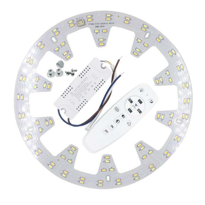 2x24W LED iluminación de techo 2.4G WIFI control de conexión de teléfono móvil control remoto para sala de estar cocina luz de techo