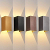 Aplique de pared LED de 12W para exteriores, aplique de pared LED IP65, luces de mamparo de Metal cuadradas impermeables, accesorio de iluminación de pared Exterior, genial