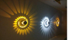 Lámpara de pared de techo LED rgb porosa montada en el techo con control remoto para interior Restaurante Bar candelabro de luz patio, noticias