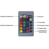 Lámpara de pared con efecto de luz LED de pared con agujero en espiral RGB con control remoto, lámpara de varita colorida para fiesta, Bar, vestíbulo, KTV, decoración del hogar