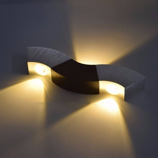 Lámpara de pared LED para interiores de instalación sencilla y rápida, decoración para sala de estar, luz de pared, accesorio de iluminación para el hogar, luz para escalera de Loft
