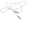 Cable de 2 líneas de 0,75mm, Cable de alimentación de encendido y apagado de 1,8 m para lámpara LED con interruptor de botón, enchufe europeo/estadounidense, interruptor de luz, extensión de Cable transparente