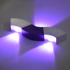 Lightess 3W LED luces de pared interior arriba y abajo lámpara de pared de aluminio lámpara de pasillo iluminación de pared plata blanco frío