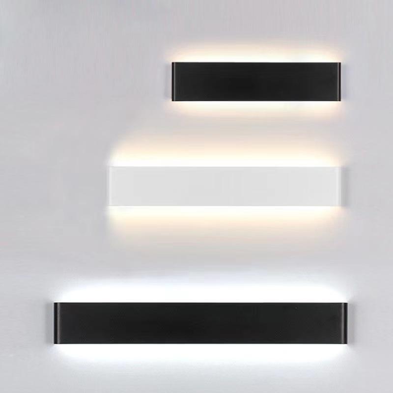 Rectángulo Led Lámpara de pared Apliques de noche 110V 220V Sala de estar Baño Espejo Luz Pasillo interior