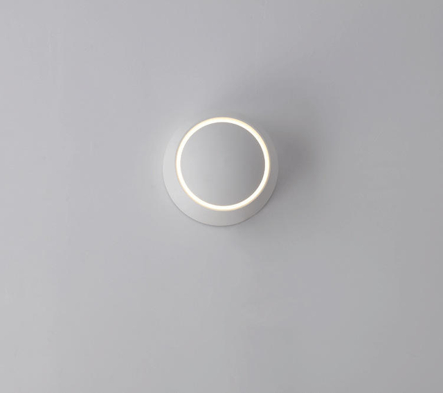 Nuevo aplique de pared luz de noche ajustable blanco negro lámpara de pared 360 grados