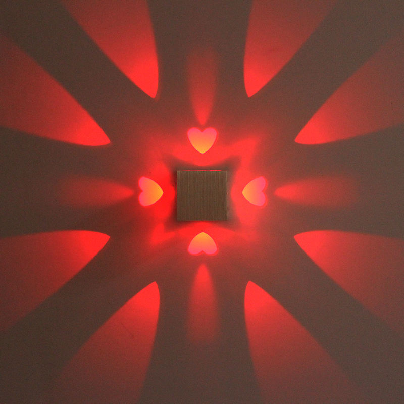Lámpara de pared en forma de corazón de alta calidad Salón Peluquería Precio barato de alta calidad