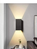 12W llevó la luz de la pared fuera de las luces cuadradas impermeables del tabique hermético del metal del aplique de la pared del LED IP65