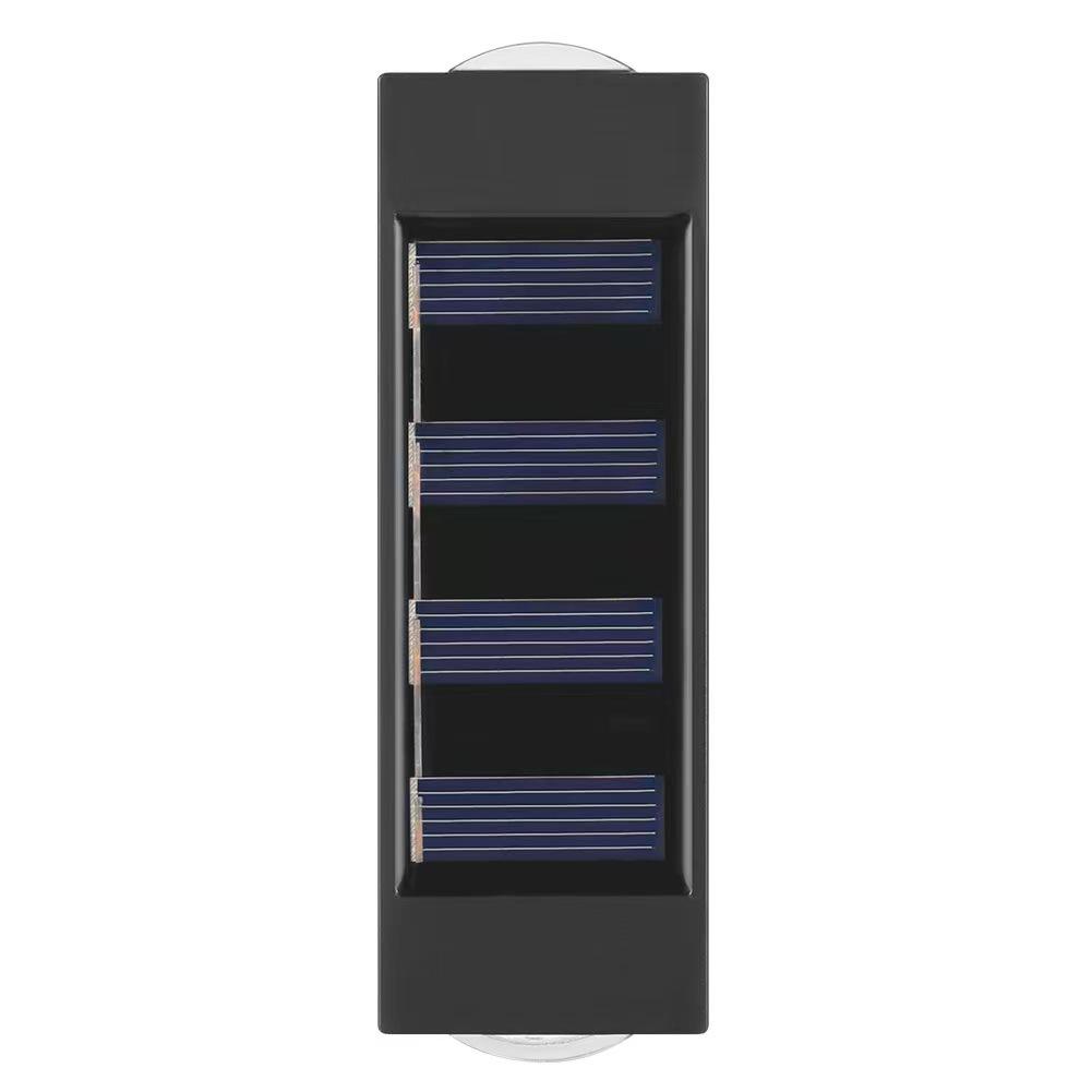 Luz de pared solar patio exterior atmósfera impermeable al aire libre decoración de pared costura infinita hacia arriba y hacia abajo