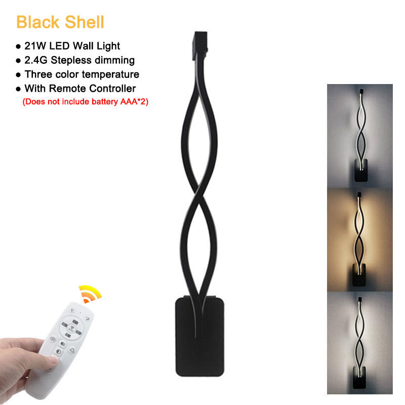 21W LED Wandspot Smart 2.4G que oscurece la luz de pared de aluminio de habitaciones interiores con controlador en stock