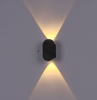 Lámpara de pared nórdica Led aluminio exterior interior Ip66 arriba abajo blanco negro moderno para el hogar escaleras dormitorio cabecera baño luz