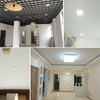 Panel LED cuadrado de potencia máxima regulable ultrafino, lámpara de techo, luz LED descendente de 3W/4W/6W/9W/12W/15W/18W/24W, blanco cálido/frío