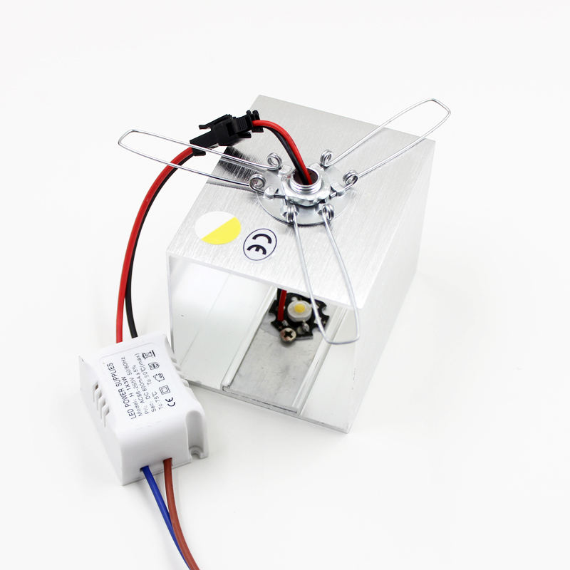 Lámpara de pared LED de 3W, AC85-265V, accesorio de iluminación para decoración de interiores, aplique de pared, porche, aluminio empotrado para dormitorio, sala de estar, pasillo