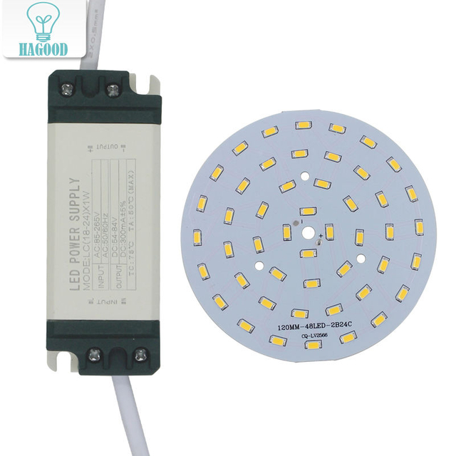 Chip de diodo emisor de luz SMD5730 + fuente de alimentación del controlador LED de carcasa de plástico para luz de techo LED