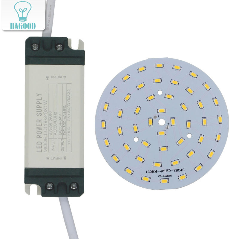 Chip de diodo emisor de luz SMD5730 + fuente de alimentación del controlador LED de carcasa de plástico para luz de techo LED
