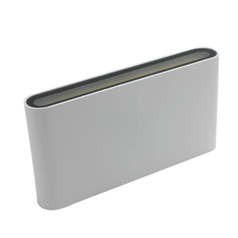 Luz LED decorativa montada en la pared de diseño moderno IP65, luz de pared hacia arriba y hacia abajo, mesita de noche, LED para exteriores, cerca de tocador moderna negra