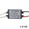 Controlador de luz LED resistente al agua IP65 de 1-12W, AC85-265V, DC3-43V, adaptador de fuente de alimentación de transformador LED para lámpara/Chips Led para exteriores