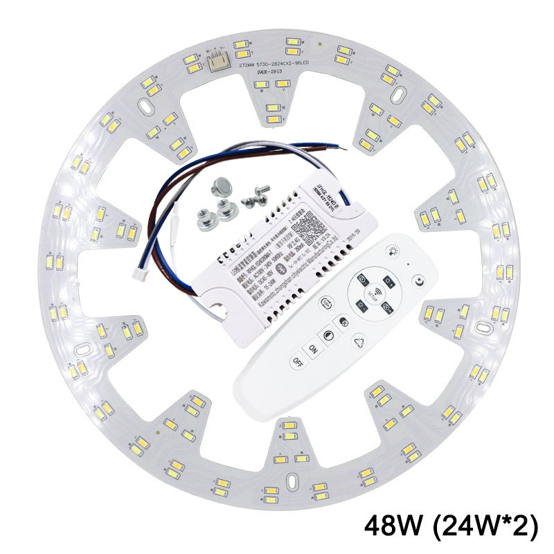 Superficie de fuente de luz de repuesto inteligente de 2,4G para candelabro de Control remoto, luz led de techo, controlador de luz de techo