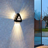 Lámparas de pared LED con forma de triángulo minimalista moderno, lámparas de pared para exteriores de estilo nórdico, sala de estar, AC85-265V de 12W, iluminación elegante Simple